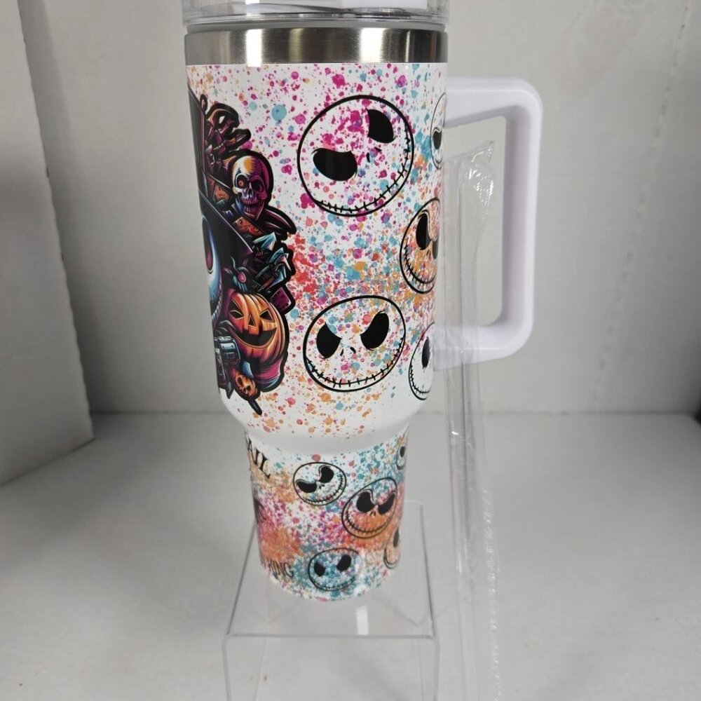 Disney Nightmare Before Christmas Jack Skellington 40oz Insulated Tumbler NEW - Picture 2 of 5